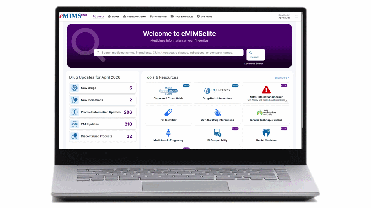 eMIMSelite Health Condition Check V2