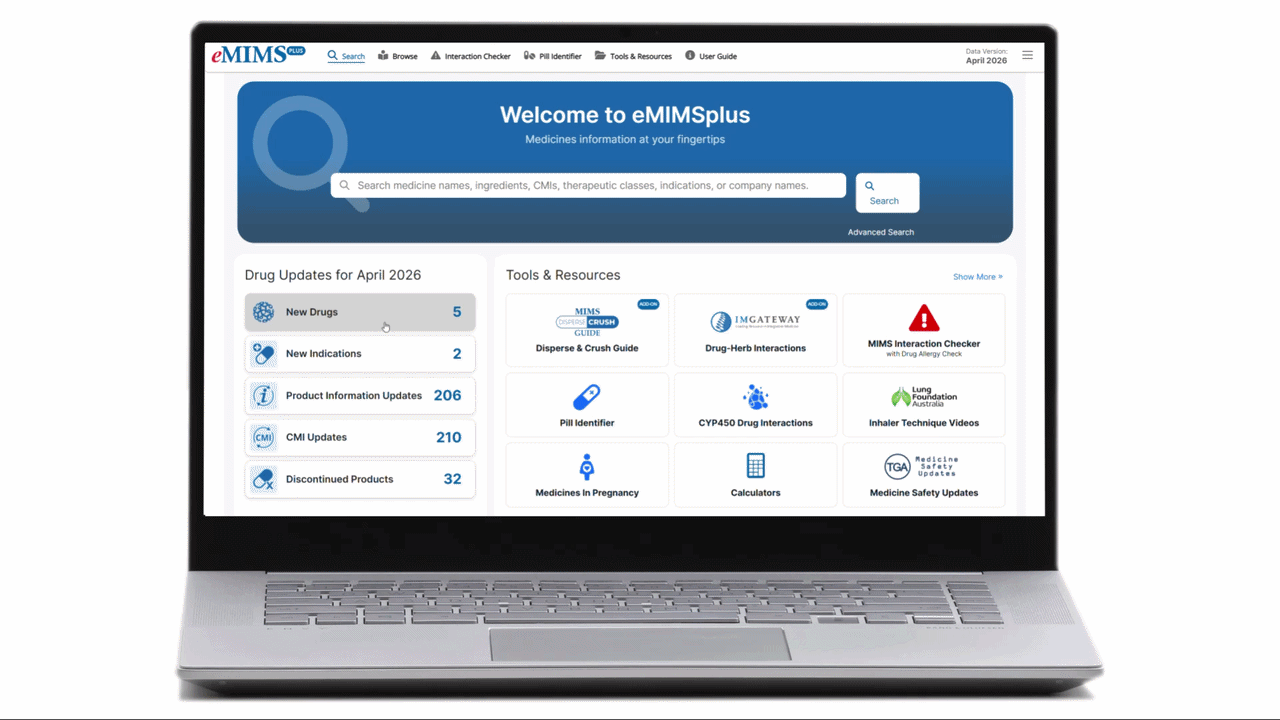 eMIMSplus Drug Updates V3